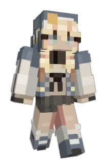 Shirogane_Naoto Minecraft avatar full body
