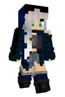 Shyskyblue Minecraft avatar full body