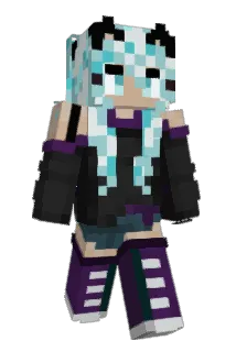 Si1verFoxy Minecraft avatar full body