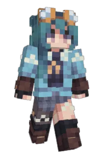 Silkyfin Minecraft avatar full body