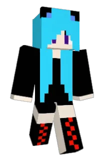 SilverTheEmoNeko Minecraft avatar full body