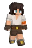 Skeleet Minecraft avatar full body