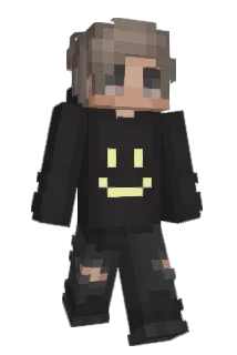 Smiley Minecraft avatar full body
