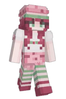 StrawberryMia Minecraft avatar full body
