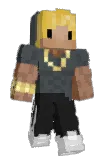 Streaked Minecraft avatar full body