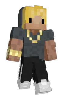 Streaked Minecraft avatar full body