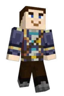Substracted Minecraft avatar full body
