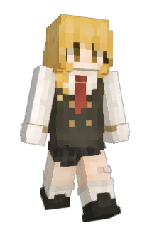 Summer Minecraft avatar full body