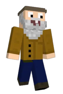 Superpapst Minecraft avatar full body