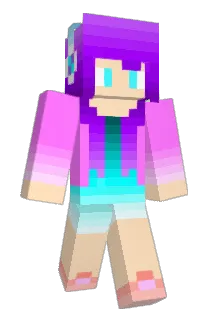 SwirlyRainbowPop Minecraft avatar full body