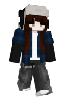 Szarawy Minecraft avatar full body