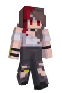 TGirlElla Minecraft avatar full body