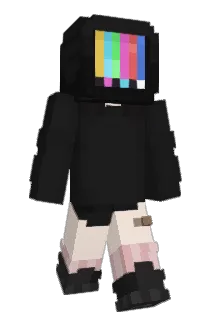 TVstaticc Minecraft avatar full body