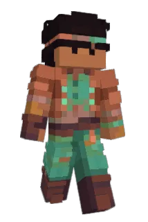 Tan Minecraft avatar full body
