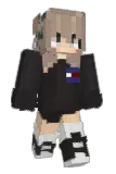 Taned Minecraft avatar full body