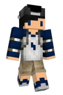 TaserKing Minecraft avatar full body