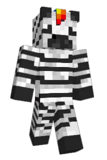 ThePartyZebra Minecraft avatar full body