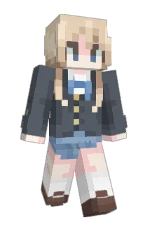 TsumugiOjousama Minecraft avatar full body