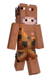 Ulovligt Minecraft avatar full body