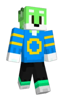 Unfurmed Minecraft avatar full body