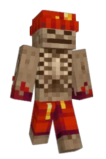 Unsustained Minecraft avatar full body
