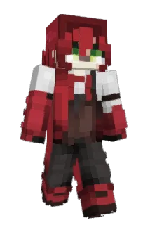Vaporwaved Minecraft avatar full body
