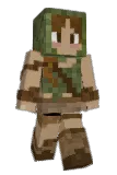 Wanabee Minecraft avatar full body