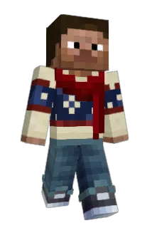 Winterfest Minecraft avatar full body