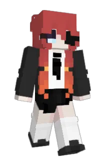 Wnite Minecraft avatar full body
