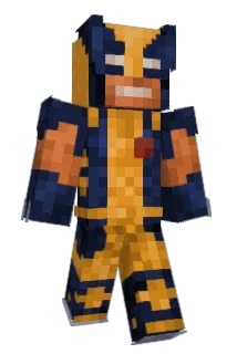 Wolveriner Minecraft avatar full body