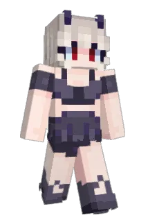 YateriaKuroVT Minecraft avatar full body