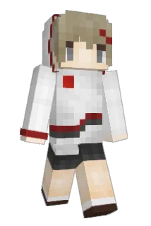 ZX_white Minecraft avatar full body