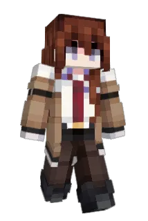 _22Kurisu Minecraft avatar full body