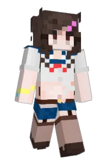 _Ayanami Minecraft avatar full body