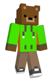 _B34R Minecraft avatar full body