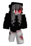 _Black_Ghost_ Minecraft avatar full body