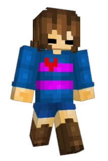 _Frisk_The_Human Minecraft avatar full body