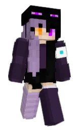 black and revolver Minecraft skin — Slim model