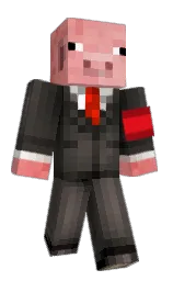 black and rangitoto Minecraft skin — Classic model — first worn by wojtano231