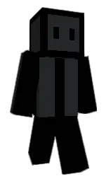 Minecraft-Skin in black und shark — Modell: Schmal