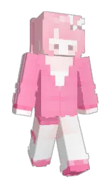 tickle me pink and pink Minecraft skin — Slim model — first worn by JINApop