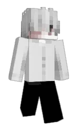 black and mercury Minecraft skin — Slim model — first worn by uzuteru