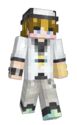 porcelain and cloud Minecraft skin — Slim model — first worn by Katangi