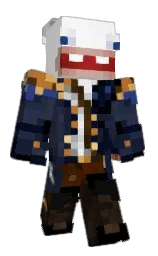 white and ebony clay Minecraft skin — Slim model — first worn by matuskeeeorsmth