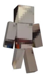 bone and cloudy Minecraft skin — Classic model