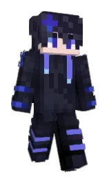 mirage and steel gray Minecraft skin — Classic model