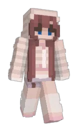 almond and dust storm Minecraft skin — Slim model — first worn by BedrockSucks