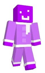 heliotrope and electric violet Minecraft skin — Classic model
