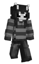 mine shaft and cod gray Minecraft skin — Slim model — first worn by ViviSauce