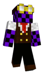 deep fir and purple Minecraft skin — Classic model — first worn by Wormirr